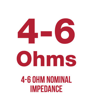 4-6 Ohm Nominal Impedance