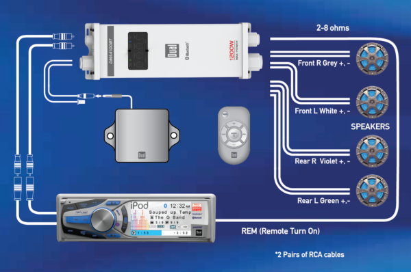 dma4100bt wiring