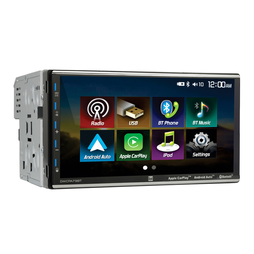 Dual Electronics 7" AV Media Receiver with Apple CarPlay and Android