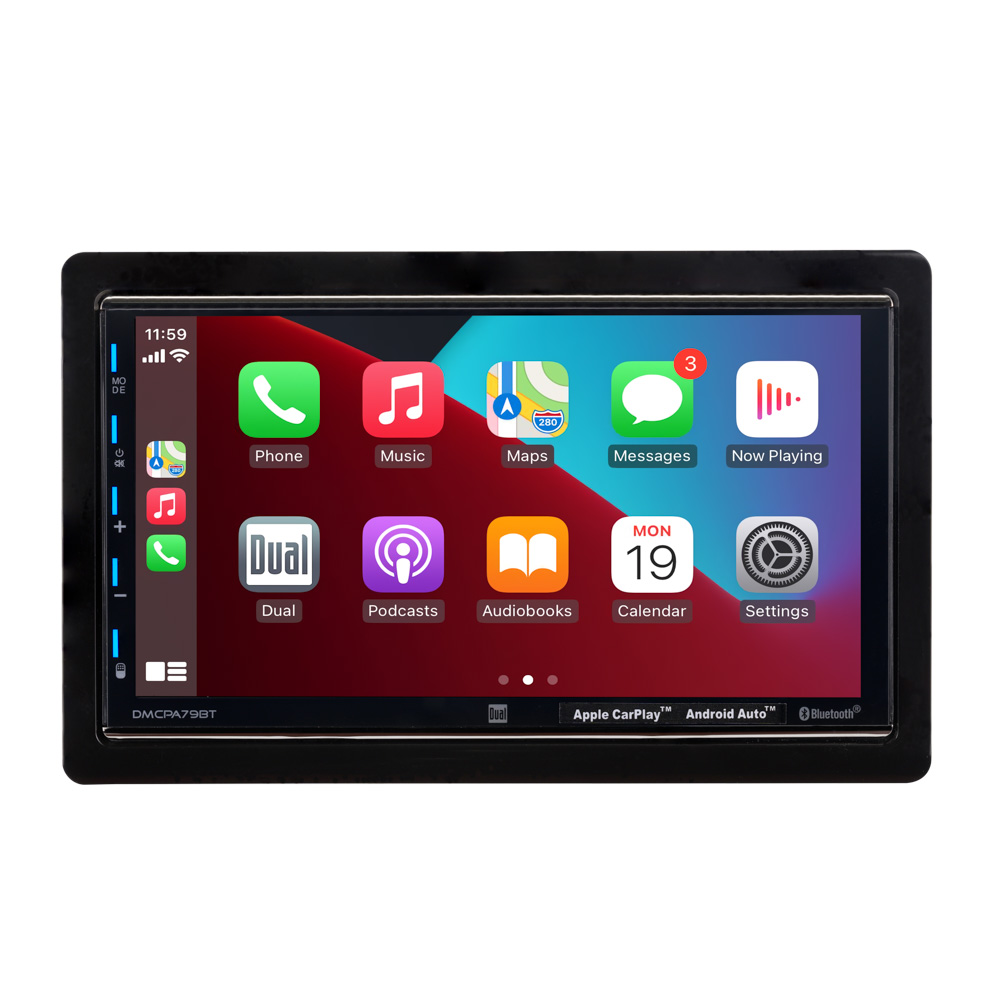 Dual Electronics - 7 AV Media Receiver with Apple CarPlay and Android Auto  - DMCPA79BT