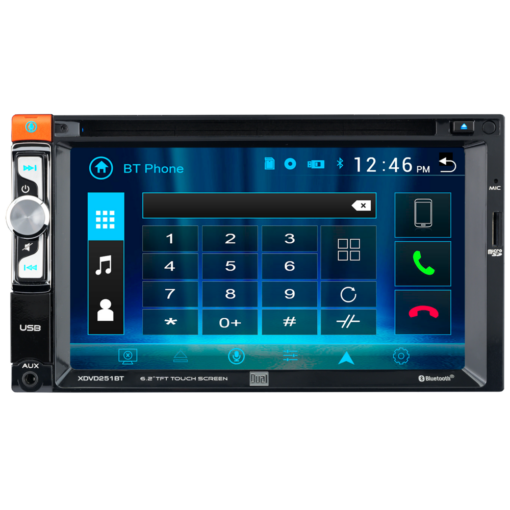 Dual Electronics 6.2" AV DVD Receiver XDVD251BT