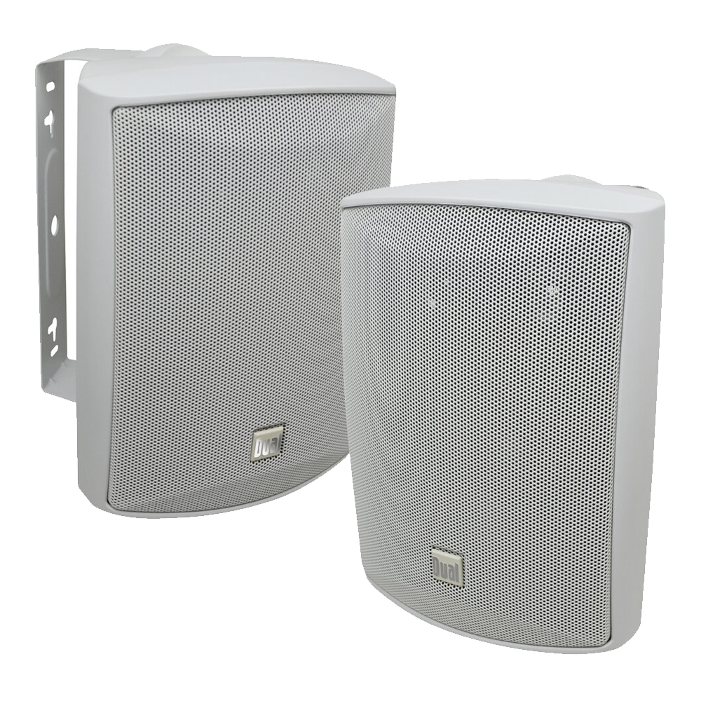White Dual Electronics LU53PW 5 1/4" 3-Way 125 W Indoor/Outdoor Loudspeakers 