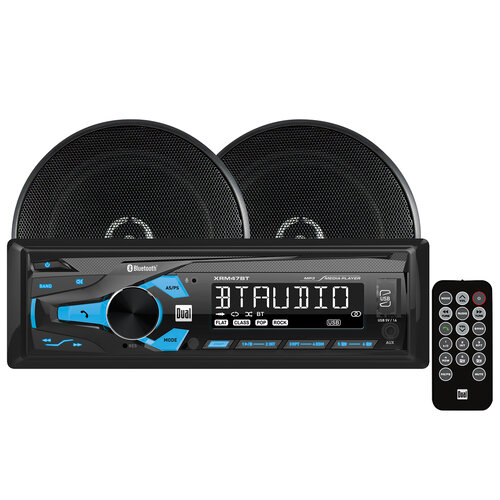 Dual Bluetooth Single-Din Car Stereo & CD Player