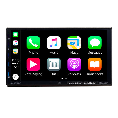 Dual - AV Media Receiver Wireless Apple CarPlay and Android Auto