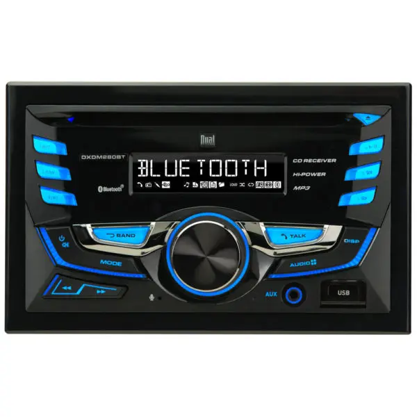 Double din cd player on sale with bluetooth
