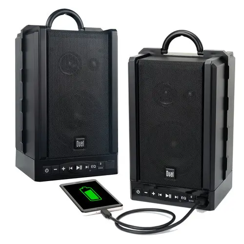 Indoor/Outdoor Portable Wireless Speaker Pair - LU48BTS Indoor/Outdoor Portable Wireless Speaker Pair - LU48BTS