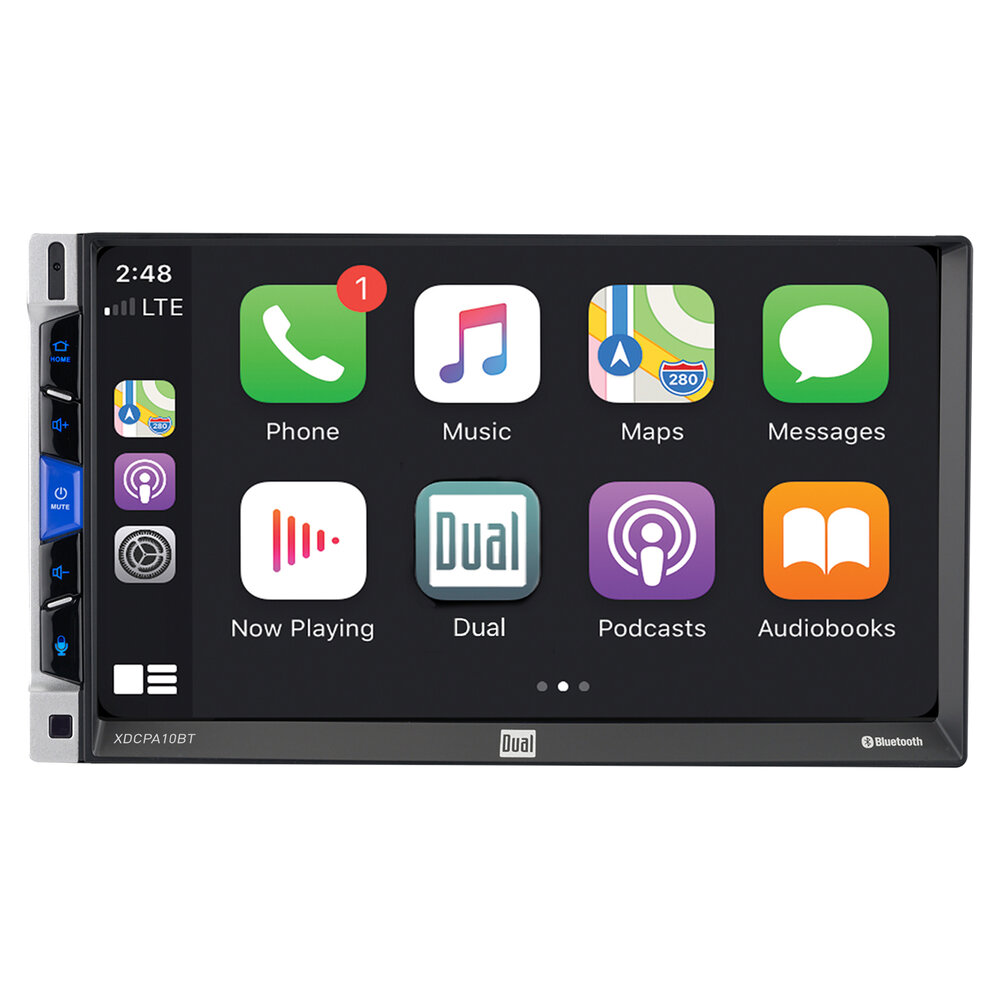 Dual Electronics - 7 AV Media Receiver with Apple CarPlay and Android Auto  - XDCPA10BT