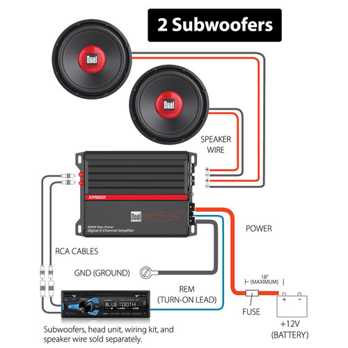 Digital 2 Channel Mosfet Amplifier, Car Amplifier Wiring Diagram Installation Pdf