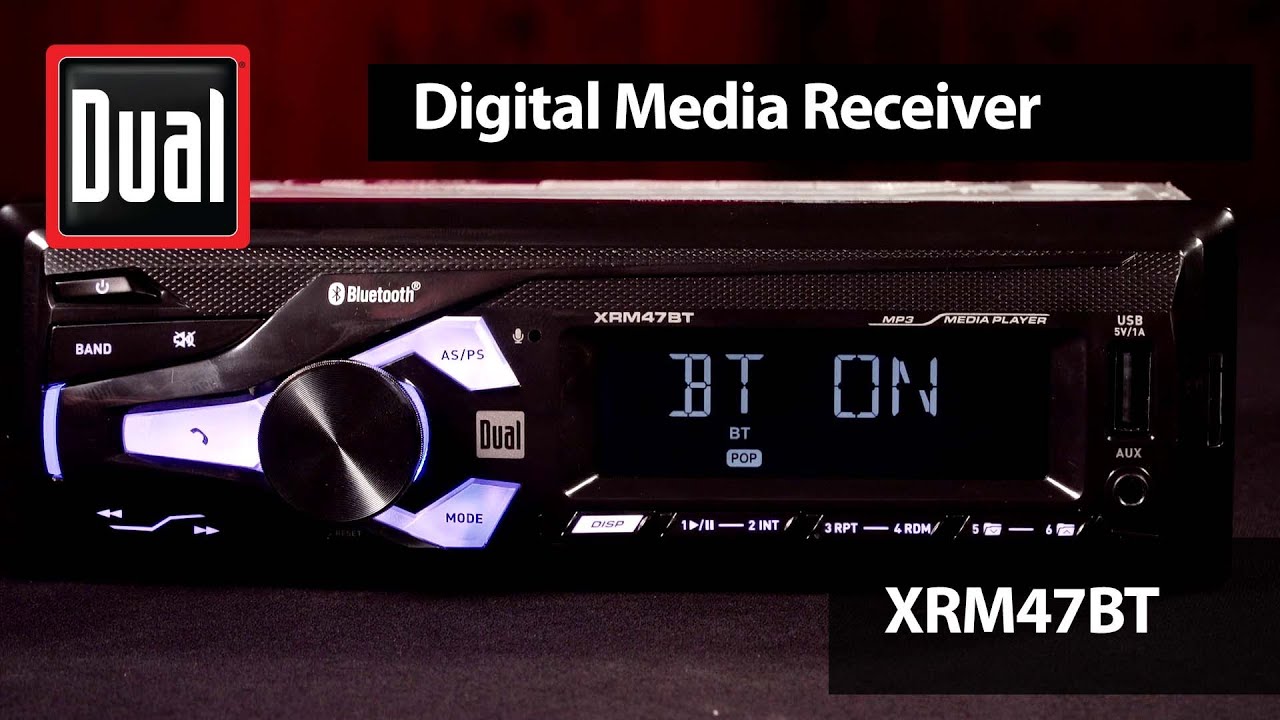 Dual Electronics Media Receiver XRM47BT