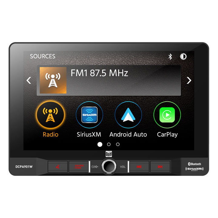 Dual Electronics - 9 AV Media Receiver with Wireless Apple CarPlay and  Android Auto - DCPA901W