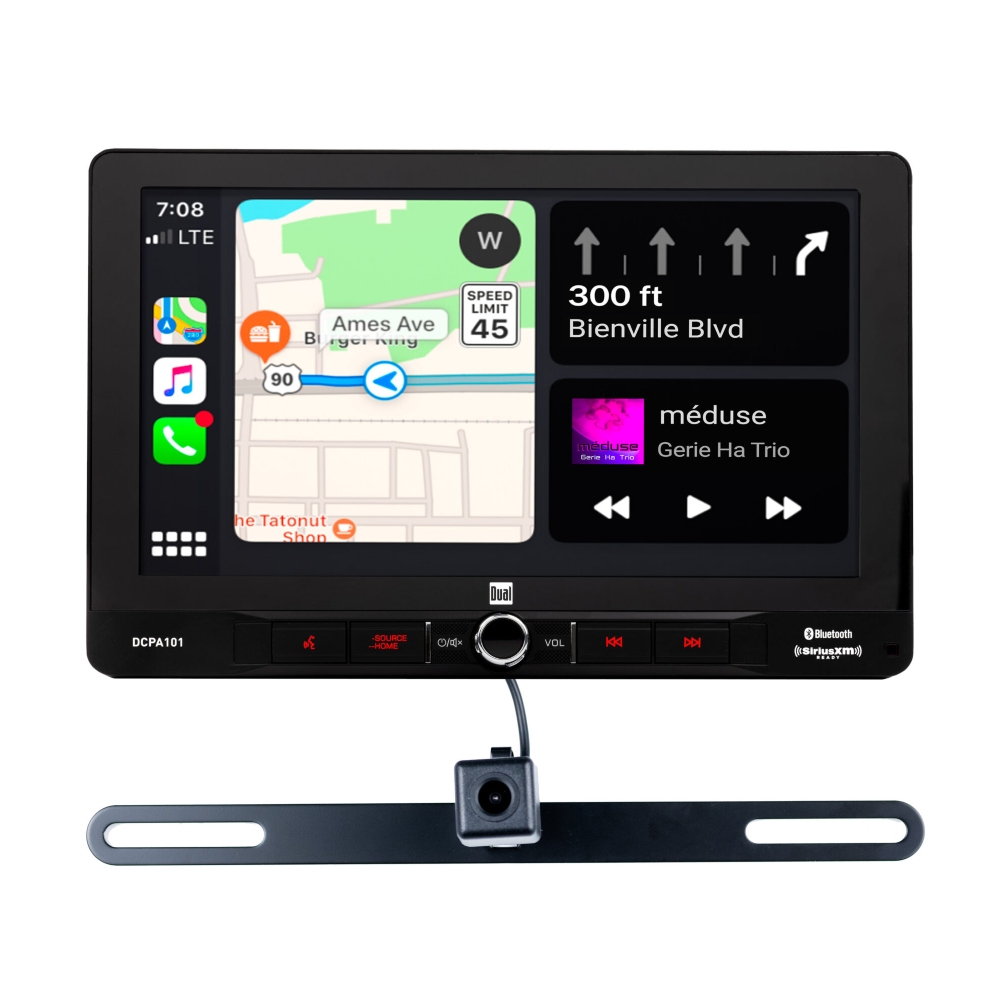 10.1 AV Media Receiver with Apple CarPlay, Android Auto and Camera Combo -  DCPA101