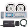 MXD378SXM marine radio and speaker system for sale