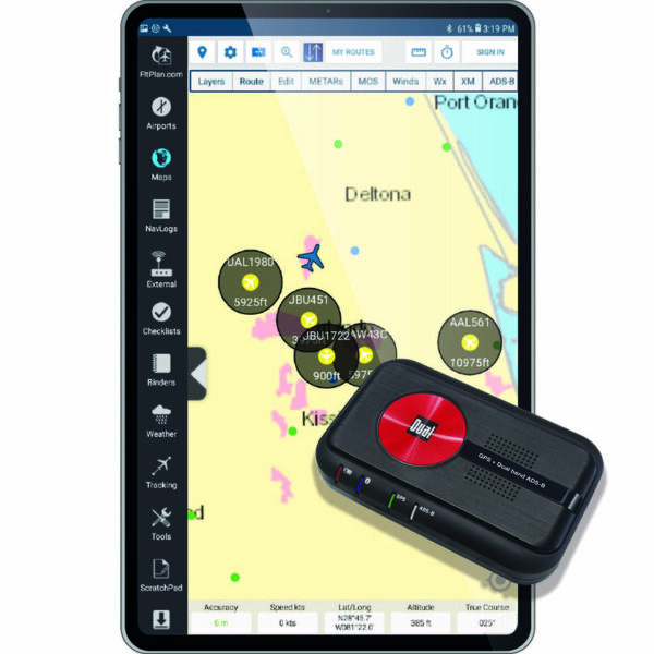 android xgps170d flight plan