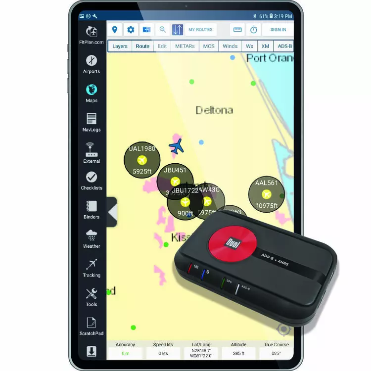 XGPS190 GPS + ADS-B Dual Band Receiver with AHRS