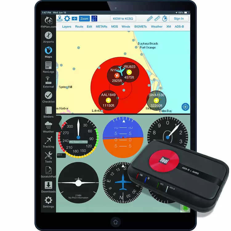 XGPS190 GPS + ADS-B Dual Band Receiver with AHRS