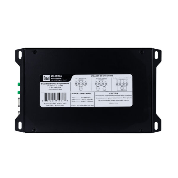 Digital Mono Amplifier to Power a Subwoofer - DA8001D - Image 6