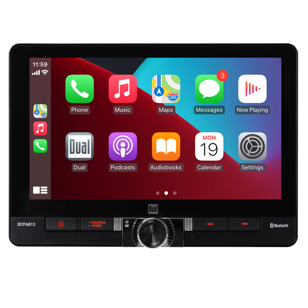 Dual Electronics - 8” Car Receiver with Wireless Android Auto & Apple  Carplay - DCPA813