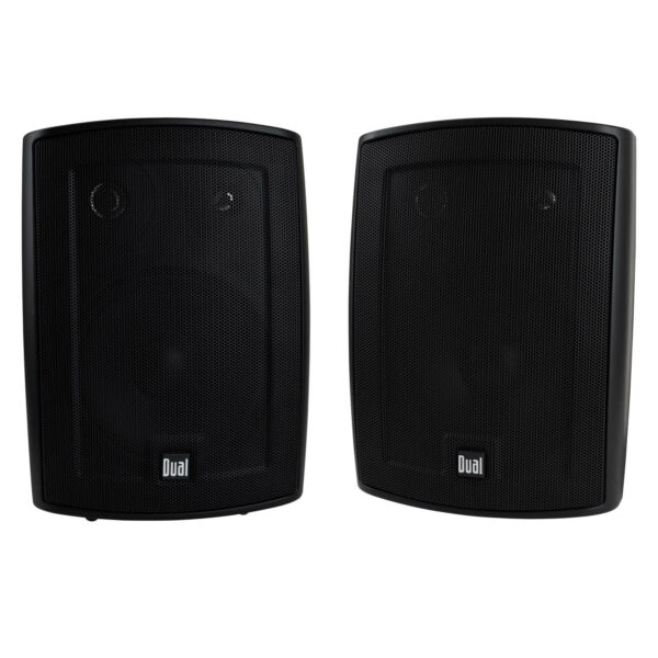 black indoor outdoor speakers