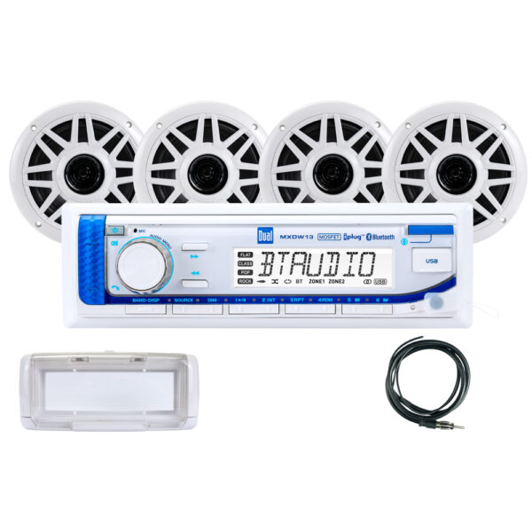 marine radio and speakers kit