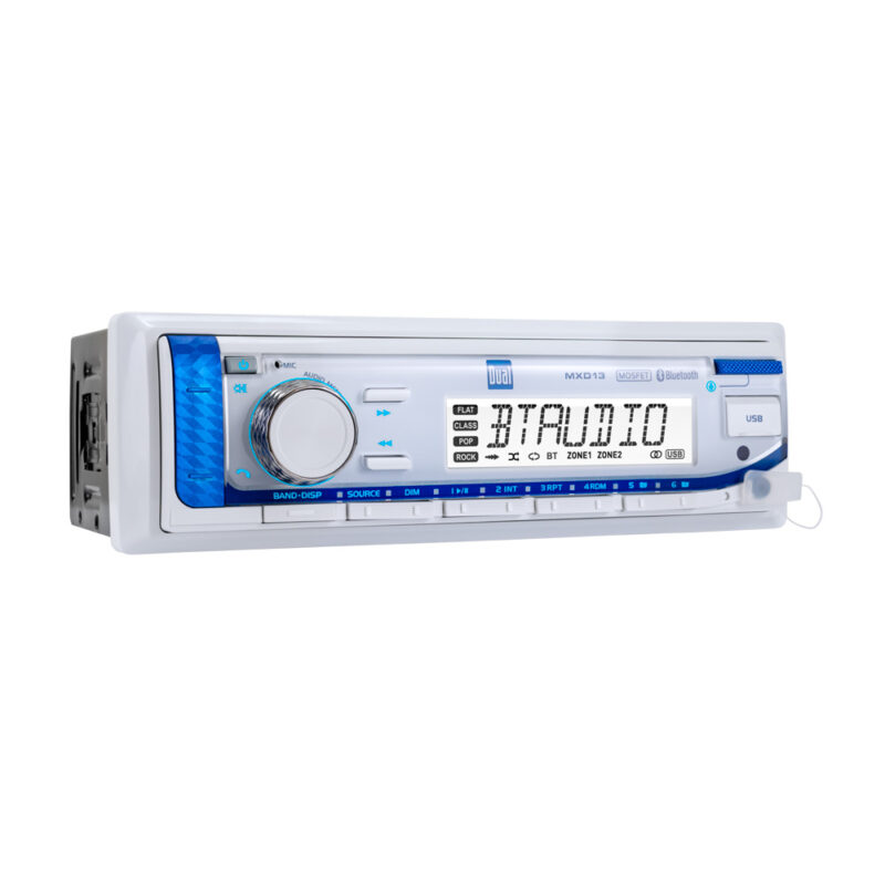 Marine Radio w/ Four 6.5" Speakers + Splashguard - MXCP134S - Image 3