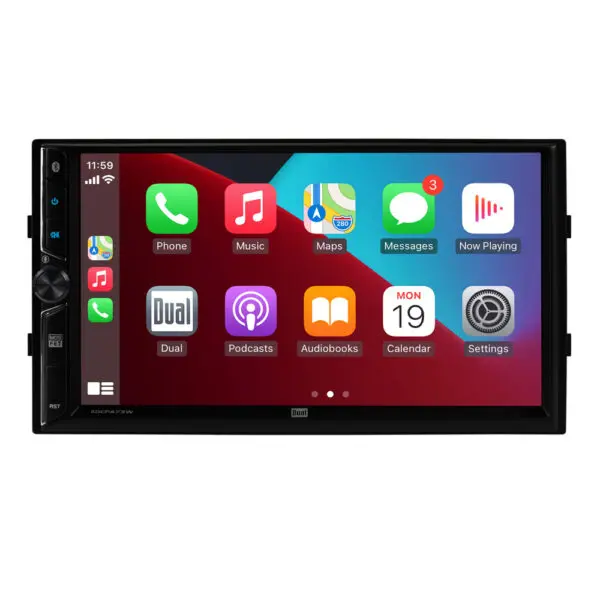 Android Double Din Car Stereo Radio Wireless CarPlay & Wireless Android  Auto, 7in Touchscreen Head Unit with Dual Bluetooth, Split Screen, DSP, AHD
