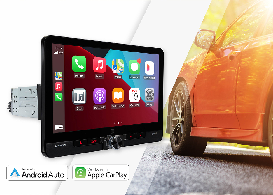 10.1” Car Receiver with Wireless Android Auto & Apple Carplay
