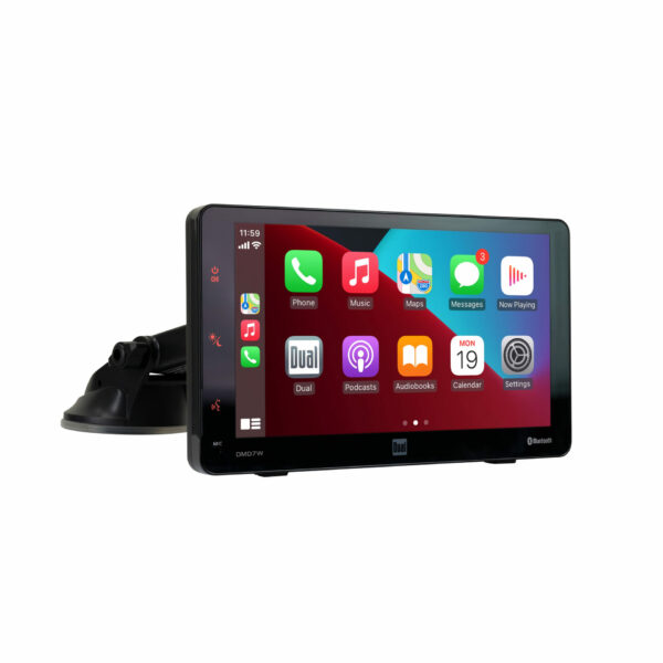 7″ Dash Mount Touchscreen with Wireless Apple CarPlay and Android - DMD7W