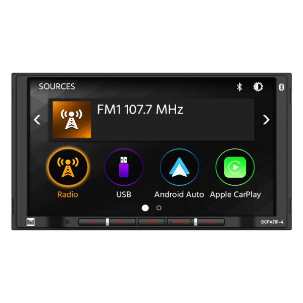 dcpa701-4 Car Radio front view
