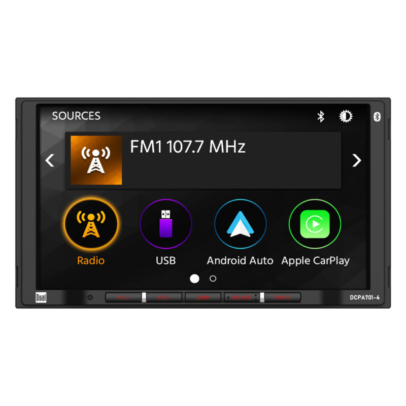 dcpa701-4 Car Radio front view