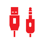 usb rca icon