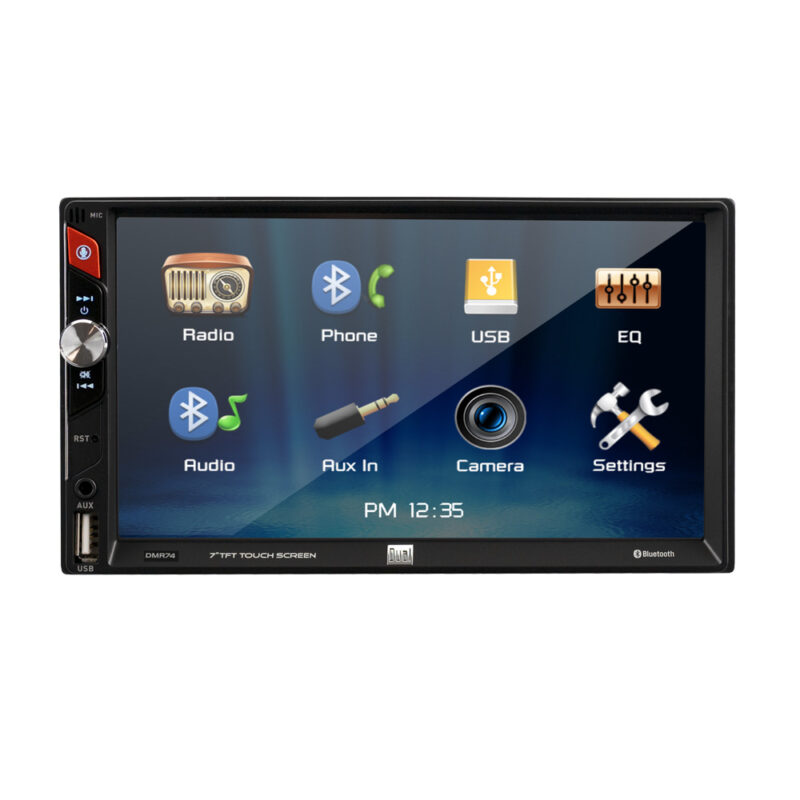 DMR74 Car Stereo AV Receiver front view