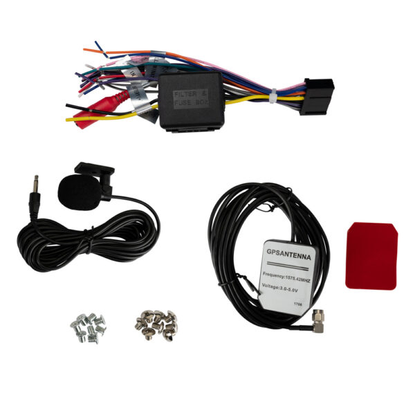 DMCPA7MW accessories including microphone screws gps antenna adhesive pad and connector