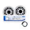 MXP152W Marine Stereo Receiver with Speakers and Accessories front view