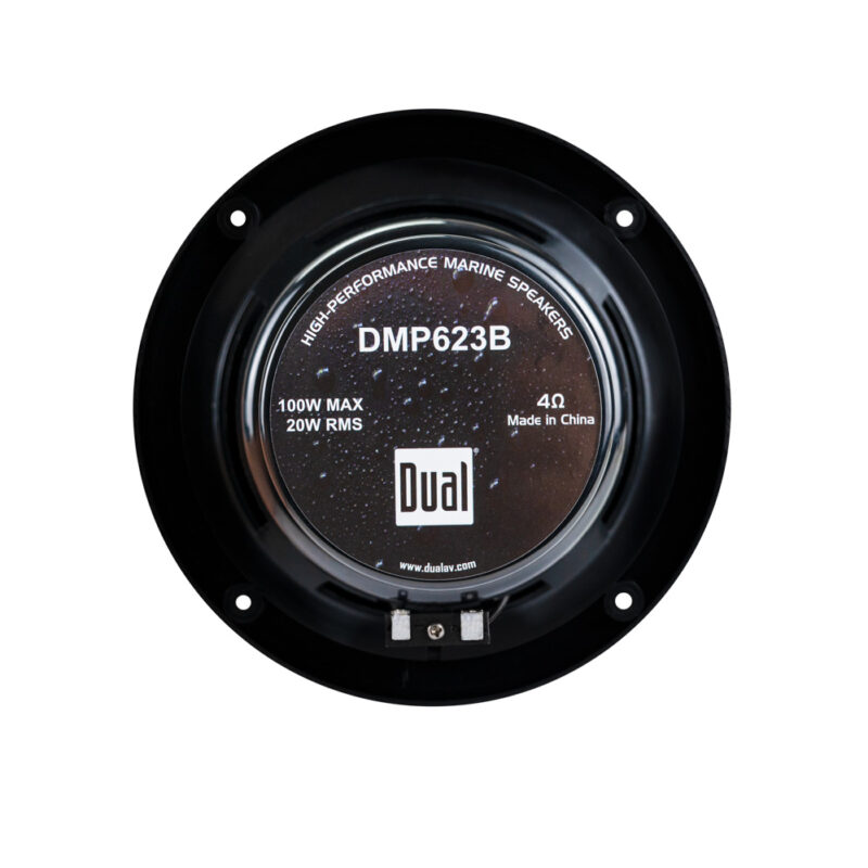 MXP152B Speaker rear view black in color