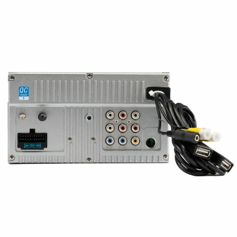 car stereo rear view of inputs and outputs