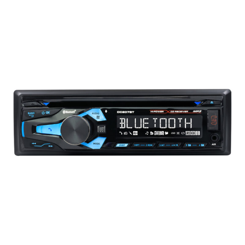 dc207bt car stereo front-view
