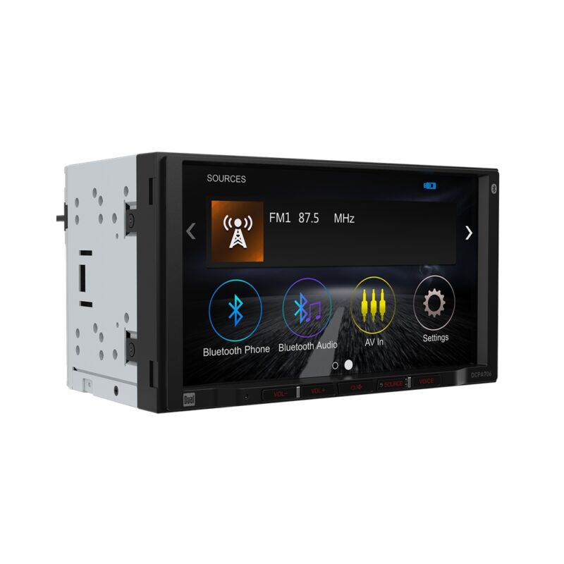 7" AV Media Receiver with Apple CarPlay and Android Auto - DCPA706 - Image 2